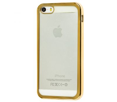 Чохол для iPhone 5 з окантовкою золотистий