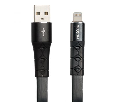 Кабель USB Moxom MX-CB08 lightning 2.4A 1m чорний 2696451