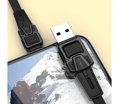 Кабель USB Moxom MX-CB29 microUSB 2.4A 1m чорний 2697217