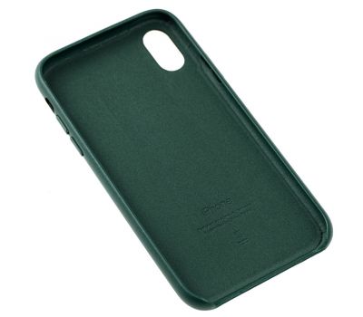 Чохол для iPhone Xr Leather Case (Leather) зелений ліс 2698585