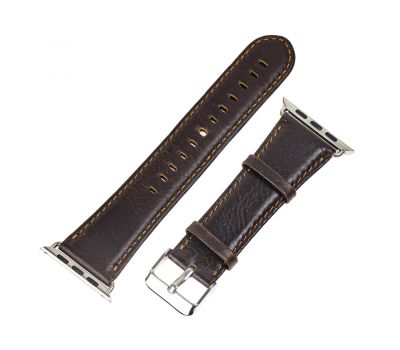 Ремінець для Apple Watch Luxuary Leather 42/44mm темно-коричневий