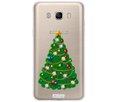 Чохол для Samsung Galaxy J5 2016 (J510) MixCase новий рік ялинка зі стразами