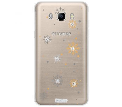 Чохол для Samsung Galaxy J5 2016 (J510) MixCase зі стразами сніжинки