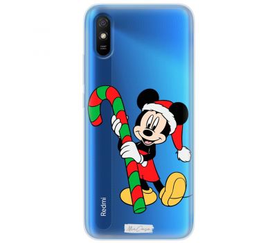 Чохол для Xiaomi Redmi 9A MixCase новий рік міккі з палицею