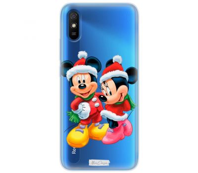 Чохол для Xiaomi Redmi 9A MixCase новий рік міккі та маус