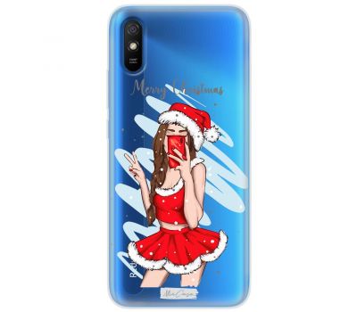 Чохол для Xiaomi Redmi 9A MixCase новий рік снігуронька