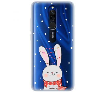 Чохол для Xiaomi Redmi 8 MixCase новий рік заєць у шалику