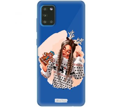 Чохол для Samsung Galaxy A31 (A315) MixCase новий рік дівчина в новорічну ніч