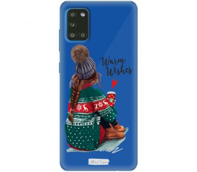 Чохол для Samsung Galaxy A31 (A315) Новий рік MixCase дівчина в теплому одязі