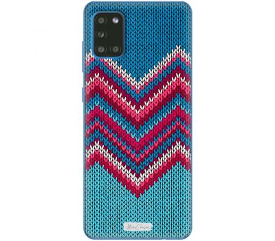 Чохол для Samsung Galaxy A31 (A315) MixCase новий рік в'язаний візерунок