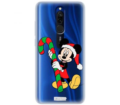 Чохол для Xiaomi Redmi 8 MixCase новий рік міккі з палицею