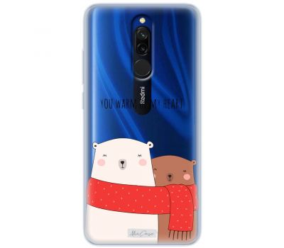 Чохол для Xiaomi Redmi 8 MixCase новий рік ведмеді