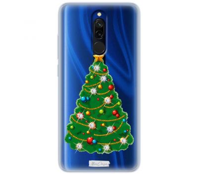 Чохол для Xiaomi Redmi 8 MixCase новий рік ялинка зі стразами