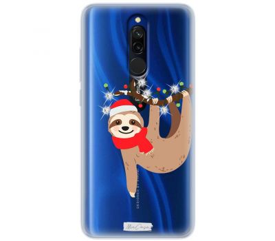 Чохол для Xiaomi Redmi 8 MixCase зі стразами гірлянда лінивець