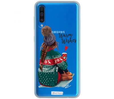 Чохол для Samsung Galaxy A50/A50S/A30S MixCase новий рік дівчина в теплому одязі