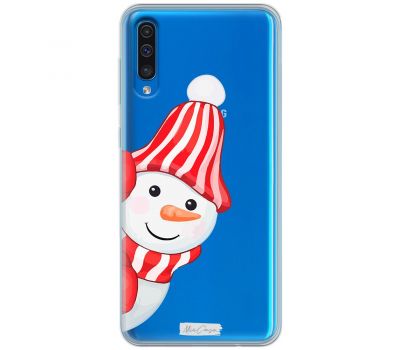 Чохол для Samsung Galaxy A50/A50S/A30S MixCase новий рік сніговик у шапці