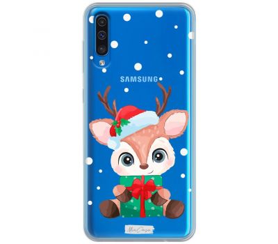 Чохол для Samsung Galaxy A50/A50S/A30S MixCase новий рік оленя з подарунком