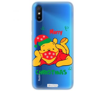 Чохол для Xiaomi Redmi 9A MixCase новий рік ведмедик новорічний