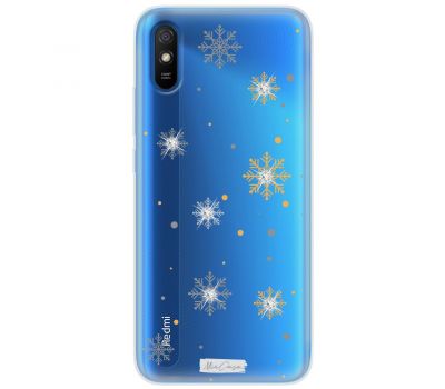 Чохол для Xiaomi Redmi 9A MixCase зі стразами сніжинки