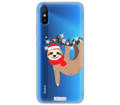 Чохол для Xiaomi Redmi 9A MixCase зі стразами гірлянда лінивець