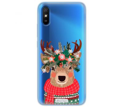 Чохол для Xiaomi Redmi 9A MixCase зі стразами олень