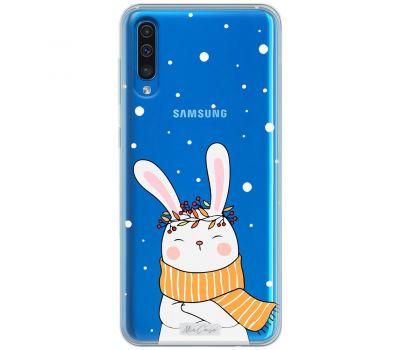 Чохол для Samsung Galaxy A50/A50S/A30S MixCase новий рік зайчик та сніг