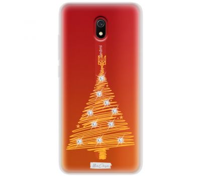 Чохол для Xiaomi Redmi 8a MixCase зі стразами ялинка з гербом