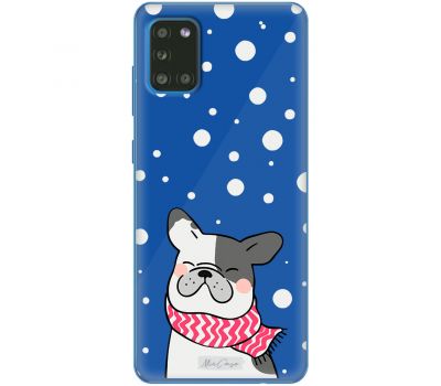 Чохол для Samsung Galaxy A31 (A315) MixCase новий рік собака в шалику