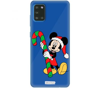 Чохол для Samsung Galaxy A31 (A315) MixCase новий рік міккі з палицею