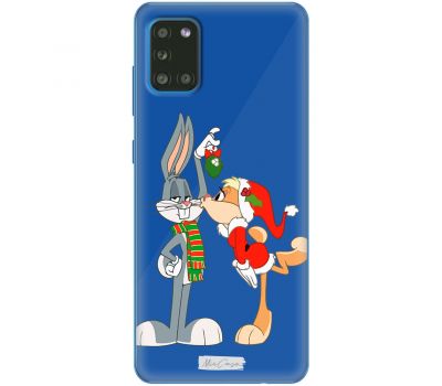 Чохол для Samsung Galaxy A31 (A315) MixCase новий рік зайці