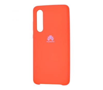 Чохол для Huawei P30 Silky Soft Touch "помаранчевий"