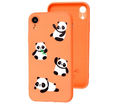 Чохол для iPhone Xr Wave Fancy panda / peach