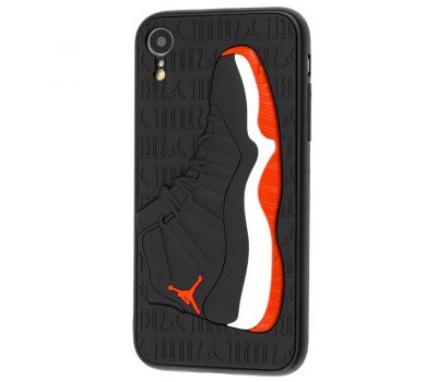 Чохол для iPhone Xr Sneakers Brand jordan чорний/червоний