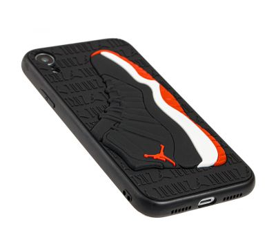 Чохол для iPhone Xr Sneakers Brand jordan чорний/червоний 2702113