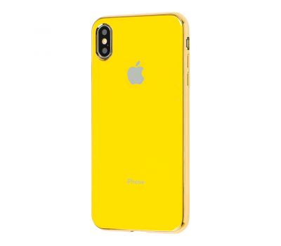 Чохол для iPhone Xs Max Silicone жовтий