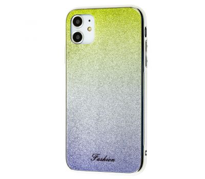 Чохол для iPhone 11 Ambre Fashion лимонно/сріблястий