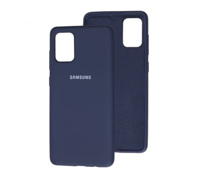 Чохол для Samsung Galaxy A71 (A715) Silicone Full темно-синій