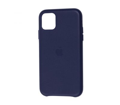 Чохол для iPhone 11 Leather сase (Leather) темно-синій 2704308