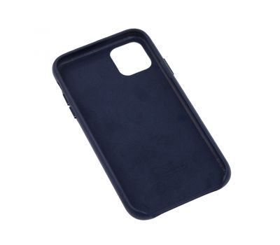 Чохол для iPhone 11 Leather сase (Leather) темно-синій 2704310