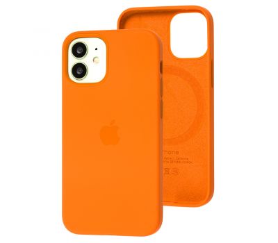 Чохол для iPhone 12 mini MagSafe Silicone Full Size kumquat