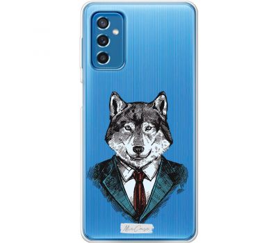 Чохол для Samsung Galaxy M52 (M526) MixCase тварини вовк у костюмі