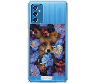 Чохол для Samsung Galaxy M52 (M526) MixCase тварини лисиця з квітами