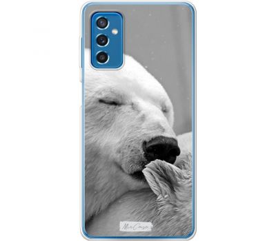 Чохол для Samsung Galaxy M52 (M526) MixCase тварини білий ведмідь