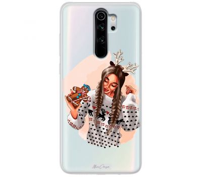 Чохол для Xiaomi Redmi Note 8 Pro MixCase новий рік дівчина в новорічну ніч