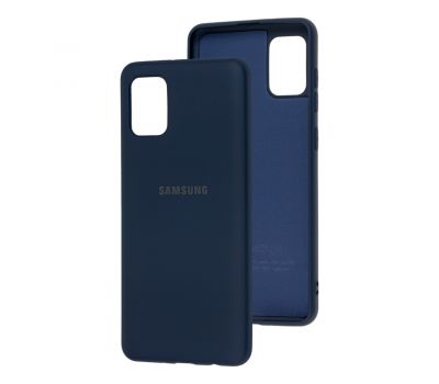 Чохол для Samsung Galaxy A31 (A315) Silicone Full темно-синій / midn blue