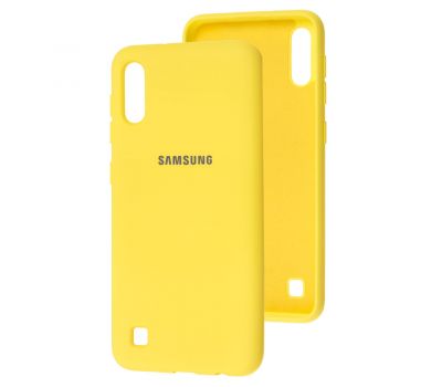 Чохол для Samsung Galaxy A10 (A105) Silicone Full жовтий
