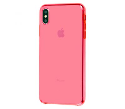 Чохол для iPhone Xs Max Clear case рожевий