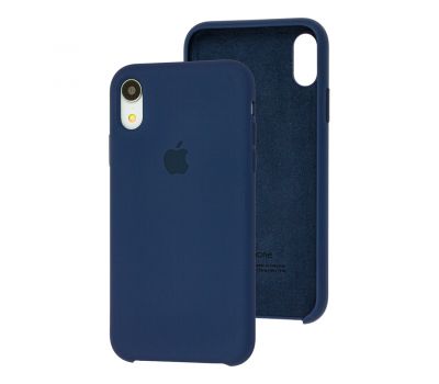 Чохол Silicone для iPhone Xr Premium case темно-синій