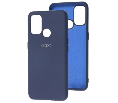 Чохол для Oppo A53/A32/A33 Silicone Full темно-синій / midn blue