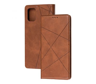 Чохол книжка Business Leather для Samsung Galaxy A71 (A715) коричневий
